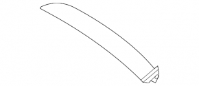 Front panel trim, upper right, Hyundai Tucson 2022-2026, black fabric