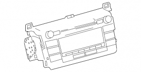 Radio tape recorder Toyota Rav4 16-18 hybrid JBL