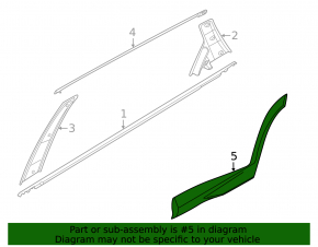 Hyundai Tucson 2022-25 lower rear left door trim