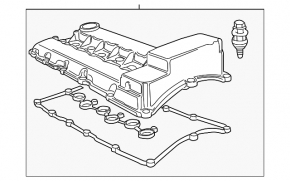 Valve cover Porsche Cayenne 958 11-18 3.6