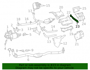 Mercedes W213 E 17-23 large rear right muffler heat shield