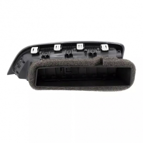 Front panel air duct deflector central right Ford Edge 15- black with chrome