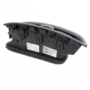 Front panel air duct deflector central right Ford Edge 15- black with chrome