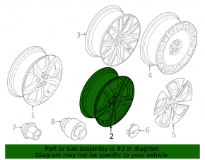Wheel disk R19 Ford Mustang Mach-E 21-23 type 2