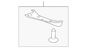 Left front bumper mudguard for Land Rover Range Rover 2013-2017