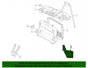 Front bumper reinforcement buffer left Volkswagen ID.4 21-23 with bracket