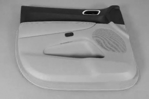 Door trim card front right Dodge Durango 11-13 black with gray Citadel