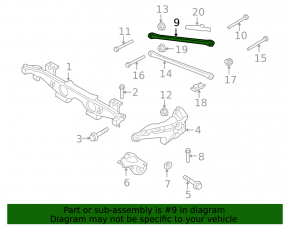 Upper rear left arm Mini Cooper Countryman R60 10-16