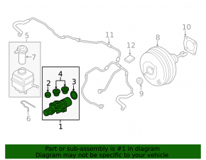 BMW 5 GT F07 10-17 Brake Master Cylinder