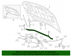 Central wiper grille seal for VW Atlas 21-25