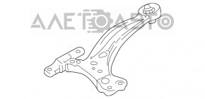 Lower control arm, front left, Lexus RX300 RX330 RX350 04-09, air suspension