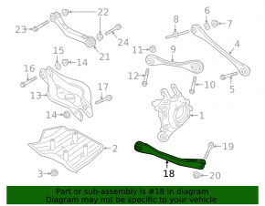 Lower rear right front control arm Toyota Supra 20-26