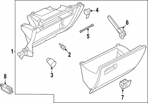 Audi Q5 80A 18-24 Rear Left Door Trim Light