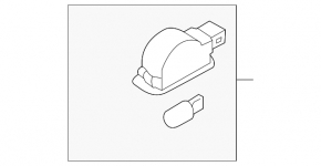 Audi Q5 80A 18-24 Rear Left Door Trim Light