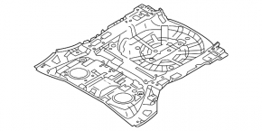 Mitsubishi Outlander 22-25 trunk trough