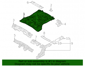 Mitsubishi Outlander 22-25 trunk trough