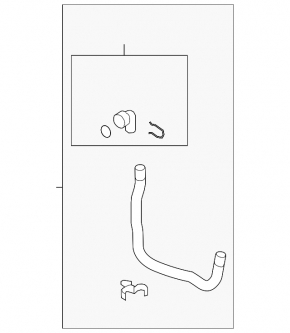 Cooling pipe lower VW Tiguan 09-17