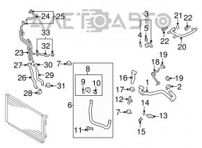 Cooling pipe lower VW Tiguan 09-17