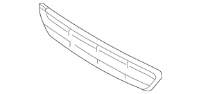 Lower grille front bumper Nissan Altima 16-18 rest