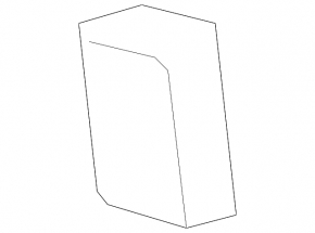 Left upper arch trim plug Toyota Prius V 12-17 beige