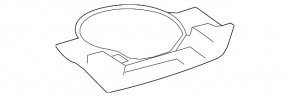 Trunk tray for spare tire Lexus NX200t NX300 NX300h 15-21 foam