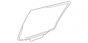 Rear right door glass for Lexus RX300 RX330 RX350 RX400h 04-08