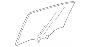 Rear right door glass for a 1993 Honda Accord