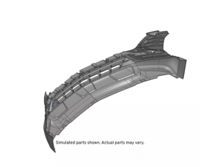 Chevrolet Equinox 22-24 front bumper lip, engine preheater structure