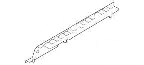 Trunk lining front upper Nissan Leaf 11-12 gray