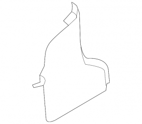 Front pillar trim lower left Hyundai Elantra UD 11-16 black, scratches