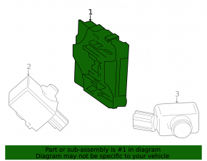 Keyless Entry Module Toyota Venza 21-24