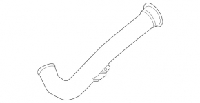 Intercooler pipe, left, second, Mercedes GLS-class X166 15-19 3.0, metal