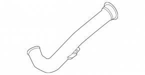 Intercooler pipe left second Mercedes GLS-class X166 15-19 3.0 OEM