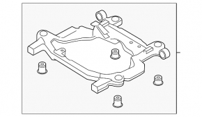 Front subframe Ford Flex 09-12 pre-restyling, for replacement all S\B
