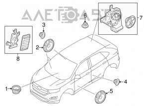 Speaker rear pillar right Ford Edge 15-24 SONY