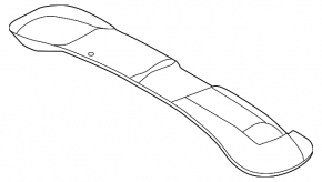 Ford Mustang mk6 15-23 coupe trunk lid trim, gray