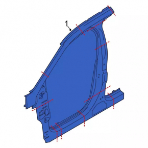 Body pillar central right Ford Edge 15-24