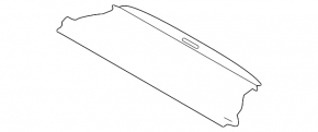 Boot curtain Ford Ecosport 18-19 black