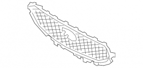 Mazda CX-5 17 radiator grille mesh - without POLCAR radar