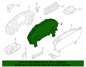 Ford Escape MK4 21-25 High Series Instrument Cluster (analog)