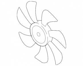 Cooling fan impeller right Mazda CX-5 17-23
