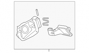 VW Taos 22-25 fuel filler door housing