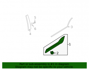 Door trim lower rear left Volvo XC40 19-25 structure