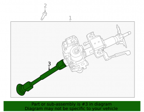 Steering cardan joint Nissan Sentra 13-19 1.8