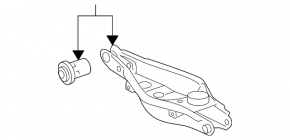 Lower control arm for rear left spring, Toyota RAV4 06-12