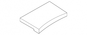Box pocket central console Audi A6 C7 12-18 overlay under dark wood, scratches
