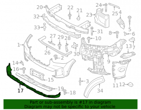 BMW X5 G05 24-26 Front Bumper Lip Structure
