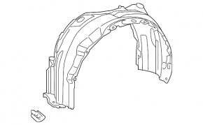 Front right fender liner Toyota Camry v55 15-17 usa
