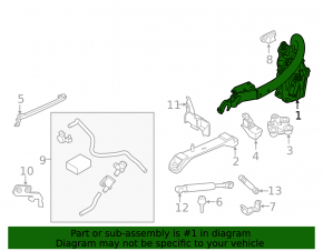 Folding roof mechanism right BMW 4 F33 14-20 convertible