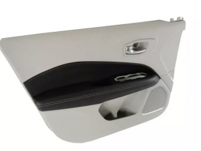 Door trim card front right Jeep Compass 17-20 gray, black insert, red stitching